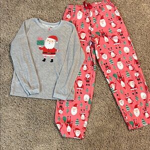 GUC Carter's Christmas Santa Pajama 2-Piece Set, Size 12